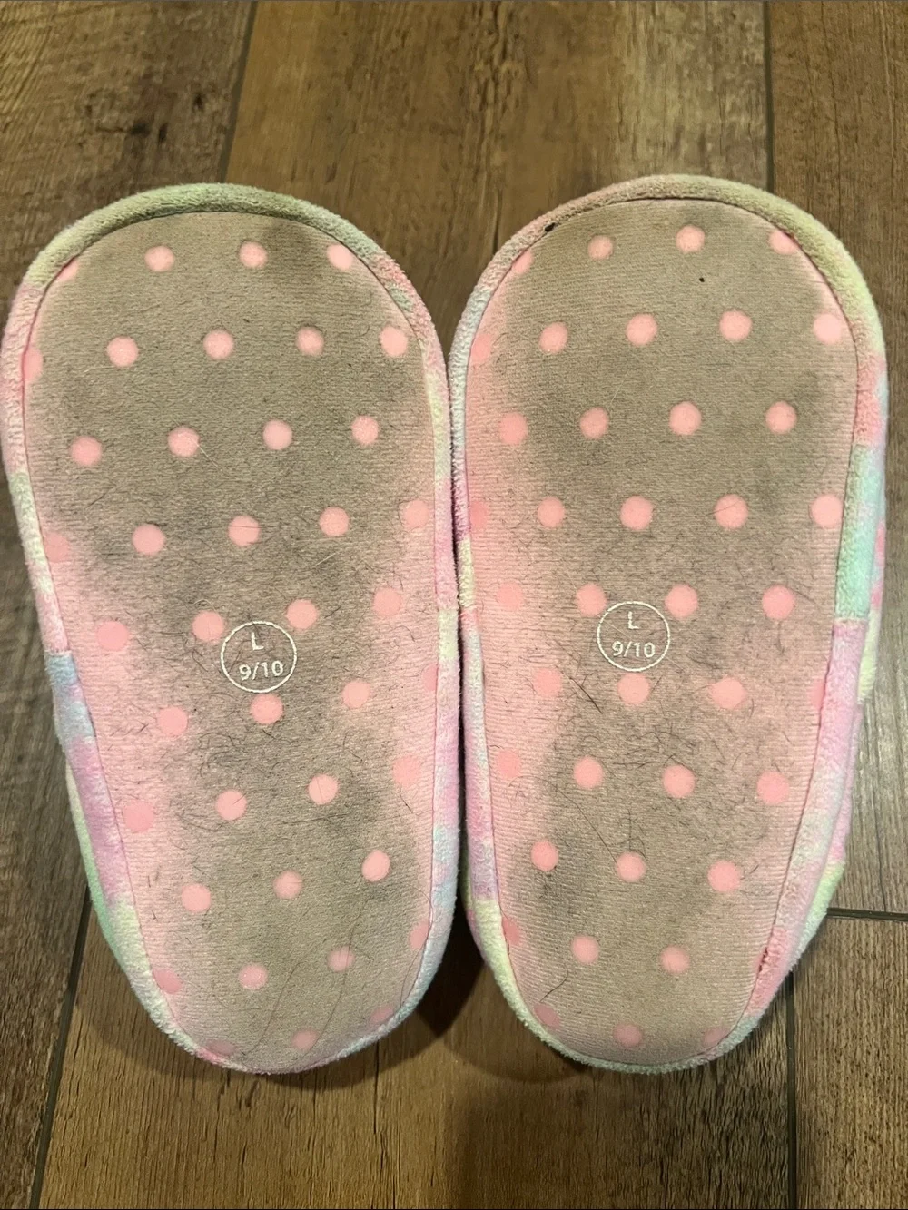 Cat & Jack Toddler Girl Unicorn Slippers, size Large (9/10)